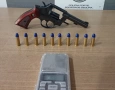 Arma e munições apreendidas em ação da PM