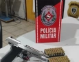Arma de fogo e munições apreendidas em Catolé do Rocha 