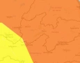 Alerta laranja que abrange 223 municípios do estado.
