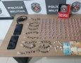 Drogas apreendidas em ação da Polícia Militar