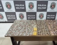 Material apreendido em ação da Polícia Militar