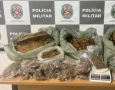 Drogas apreendidas pela polícia militar na Capital 