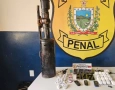 Apreensão de “bazuca” de dois metros com celulares em presídio