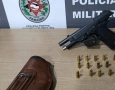 Arma de fogo apreendida pela polícia militar em João Pessoa 