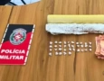 Drogas apreendidas em ação da PM