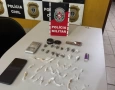 Drogas apreendidas pela polícia militar em Catolé do Rocha 