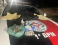 Apreensão de drogas e colete balístico