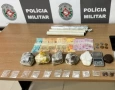 Drogas apreendidas em ação da Polícia Militar