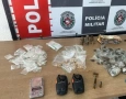 Material ilícito apreendido em ação da Polícia Militar
