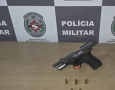 Arma de fogo apreendida em ação da polícia militar 