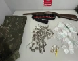 Material ilícito apreendido em ação da Polícia Militar