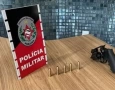 Arma e munições apreendidas em ação da PM
