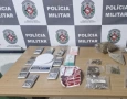 Material ilícito apreendido em ação da Polícia Militar