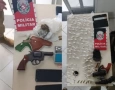 Apreensão de arma de fogo, drogas e dinheiro