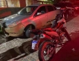 Motocicleta roubada recuperada pela polícia militar em Paulista 
