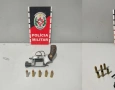 Armas de fogo apreendidas pela polícia militar em Mamanguape 