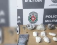 Drogas apreendidas em ação da PM
