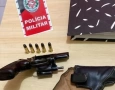 Arma de fogo apreendida pela polícia militar em Bonito de Santa Fé 
