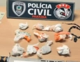 Drogas apreendidas em ação da Polícia Civil