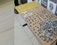 Drogas apreendidas em ação da PM