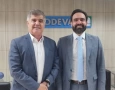 Wellington Roberto e o presidente da CODEVASF, Dr. Lucas Felipe