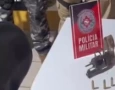 Arma e munições apreendidas em ação da PM