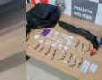 Drogas apreendidas pela polícia militar na Capital 