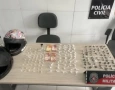Drogas apreendidas em ação da PM