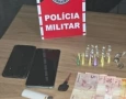 Material ilícito apreendido em ação da Polícia Militar