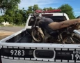 Apreensão de motocicleta abandonada com sinais de adulteração