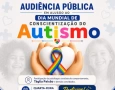 Câmara de Sousa promove audiência pública sobre conscientização do autismo