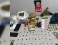 Material ilícito apreendido em ação da Polícia Militar