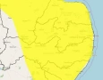 Alertas de perigo para chuvas