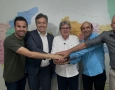 Júnior Araújo, João Azevêdo e lidernças de Junco do Seridó 