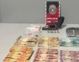 Material ilícito apreendido em ação da Polícia Militar