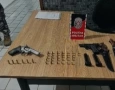 Armas apreendidas pela polícia militar em Sousa 