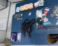 Material ilícito apreendido em ação da Polícia Militar