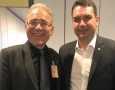 Marcelo Queiroga, e Flavio Bolsonaro