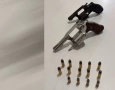 Armas e munições apreendidas em ação da PM
