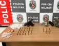 Drogas apreendidas pela polícia militar na Zona Sul da Capital 