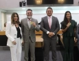 Medalha aos atletas de tiro prático Radacia Cardoso e Hipólito Machado