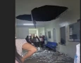 Queda de teto de policlínica