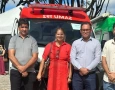 Entrega de veículo de socorro e suporte médico