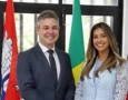 Ex-prefeito de Cabedelo, André Coutinho e a ex-vice-prefeita Camila Holanda