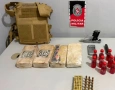 Material ilícito apreendido em ação da PM