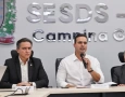 Lucas Ribeiro apresentando resultados da Segurança
