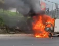 Fogo em Caminhão na cidade de Campina Grande