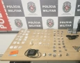 Drogas apreendidas pela polícia militar na Capital 