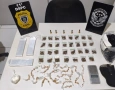 Drogas apreendidas em ação da Polícia Civil