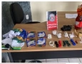 Material ilícito apreendido em ação das Polícias Penal e Militar